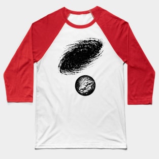 Galaxy and Planet Baseball T-Shirt